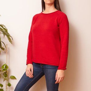 Eddie Bauer Red Crew Neck Sweater